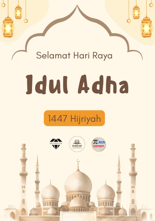 mathcontent's tweet photo. Selamat Hari Raya Idul Adha 1447 H.

#math #mathcontent #gemproduction #gemprivatetutor #iduladha https://t.co/iyXGn5bYoU