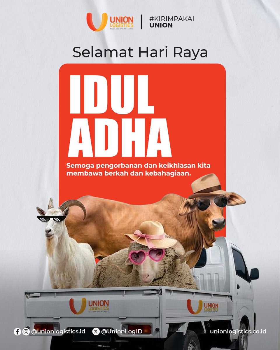 UnionLogID's tweet photo. Semoga semangat pengorbanan dan keikhlasan Idul Adha menguatkan kepedulian kita dalam melayani dan mengantarkan amanah dengan penuh tanggung jawab. https://t.co/FfEFRAjZG0