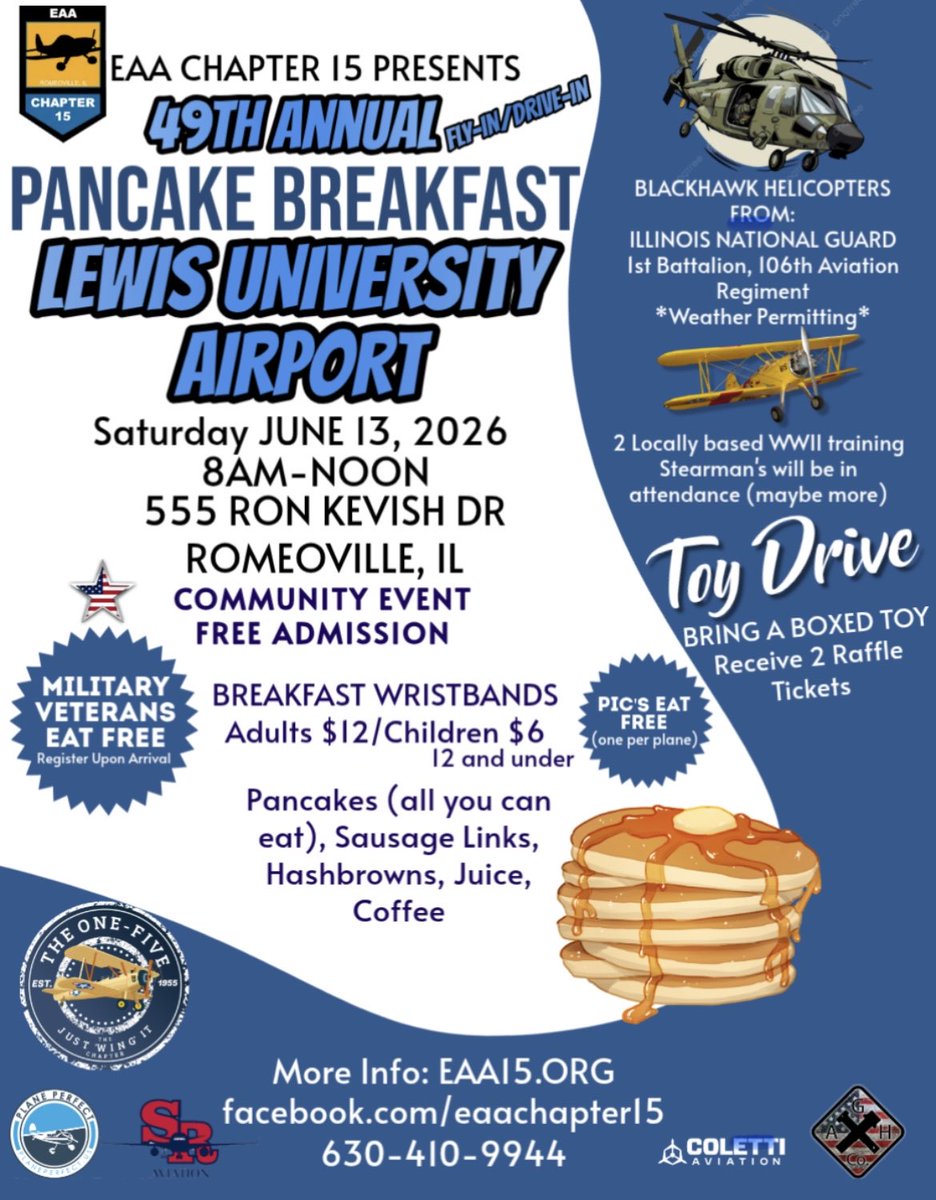 CoachKuska's tweet photo. Looking forward to another pancake breakfast to help fund the St. Rita Aviation Club’s plane build. Please come out and support our flying Mustangs! https://t.co/WJFJ6XRIFz