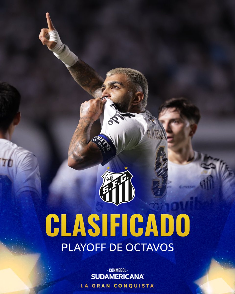 directfutbolec's tweet photo. SORPRESA 😱 El conjunto paraguayo de #Recolecta se clasificó como primero en su grupo a los octavos de final la #Sudamericana 🎗️🏆
#SantosFC 🇧🇷 quedó en segundo puesto y jugará play off https://t.co/0eXc0sjP4c
