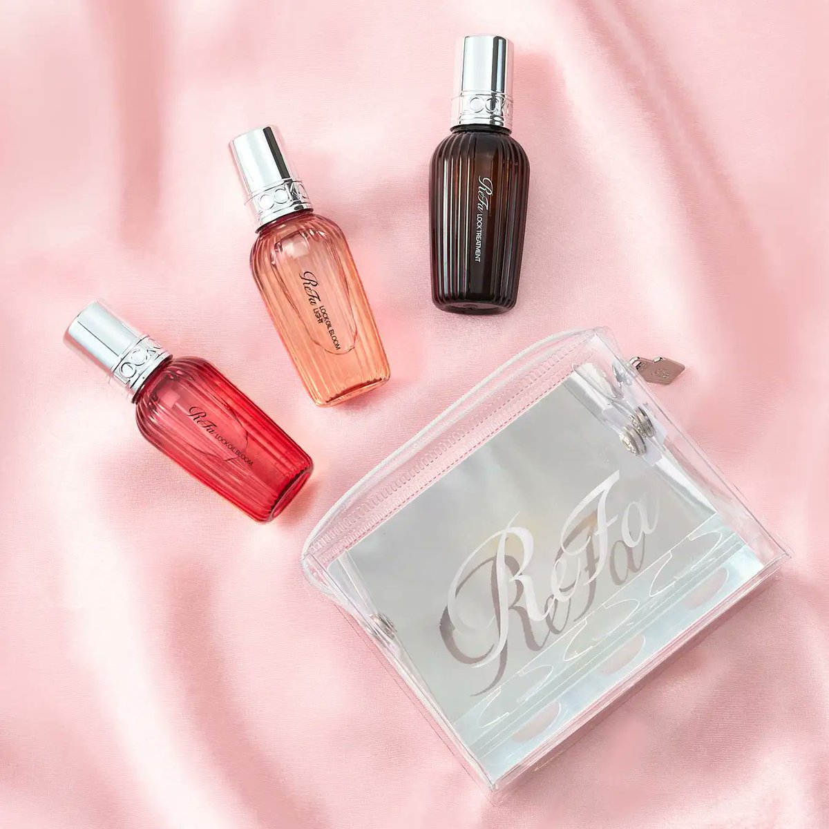 emme_jp's tweet photo. リファのロックシリーズがミニボトルになってPLAZAで限定発売🥺
ポーチも可愛いの天才。2026年6月2日(火)より順次発売だよ〜！ https://t.co/rJqw1vLqqv