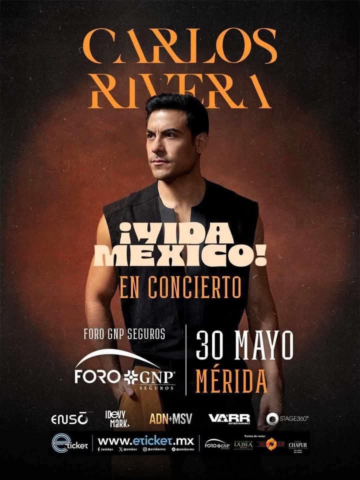 JathzyM's tweet photo. @Vidamexicotour llega a Mérida
No vemos este sábado 30 de mayo en el Foro GNP Seguros
Para vivir una inolvidable noche junto a #CarlosRivera

Boletos disponibles por https://t.co/fQdea5lc8v

@riveristashq
@WestWoodEntt
@sonymusicmexico @ClubSoloTu
@SoloTuSedeLeon 
@STsedeIrapuato https://t.co/vnAoYdxJ0Q
