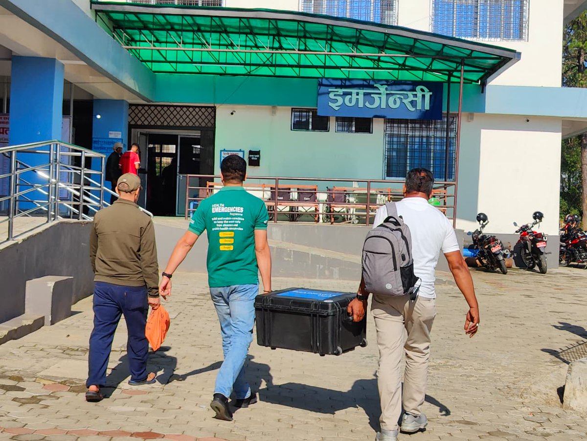 WHONepal's tweet photo. 🇳🇵💪 To strengthen access to medical-grade #oxygen & improve #preparedness for future #pandemics & respiratory disease #outbreaks, #Nepal's health ministry & @WHONepal conducted a consultation & assessment mission in #Sudurpashchim to support Nepal’s first National Oxygen Roadmap https://t.co/U6VYJNYA3j