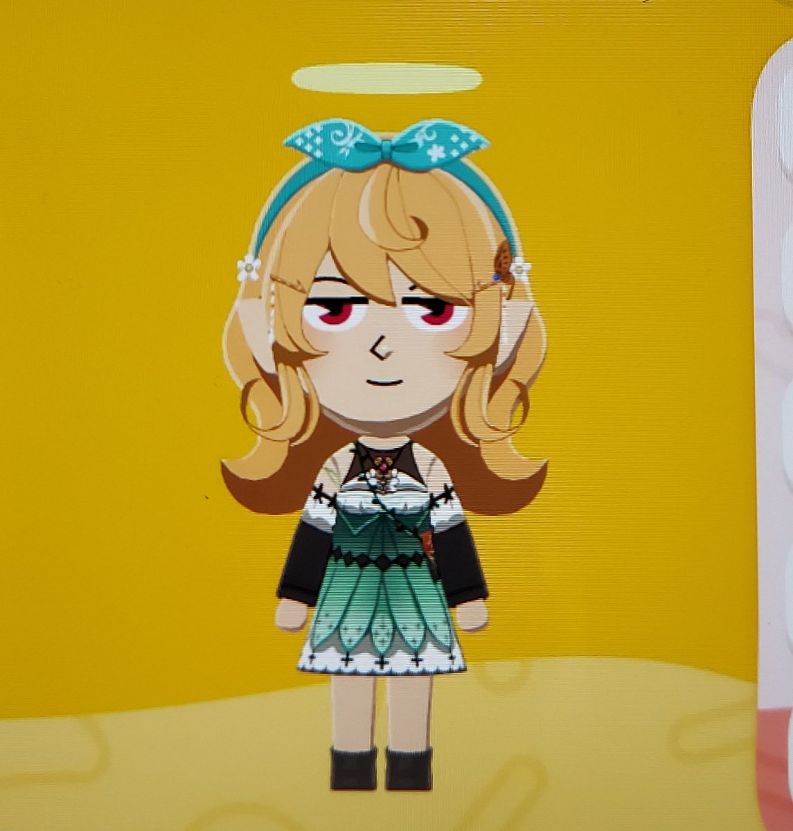 CaptPolybius's tweet photo. Pomu Rainpuff Mii + dress 😎 https://t.co/FNVTa4WuPP