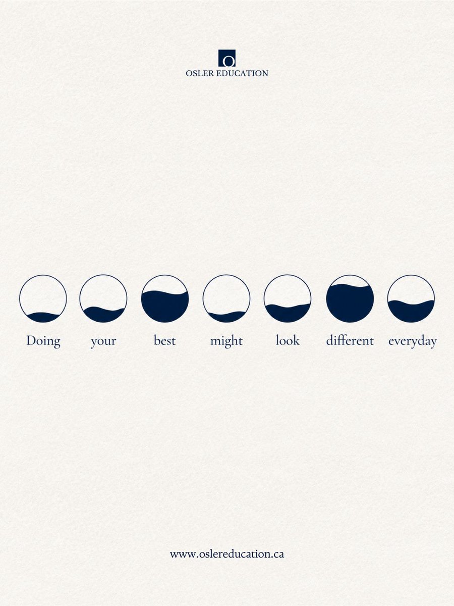 OslerEducation's tweet photo. Doing your best won’t always look the same, and that’s okay. Progress is built through consistency, patience, and showing up in the way you can each day.

#ProfessionalGrowth #CareerDevelopment 

---
Osler Education
+1 877-520-5566
info@oslereducation.ca
https://t.co/36KHLB9jpH https://t.co/NxTq8jvoT1
