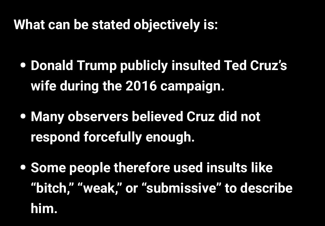 BastardProphet's tweet photo. @tedcruz ChatGPT thinks you might be a bitch. https://t.co/CxMQUhvGAu