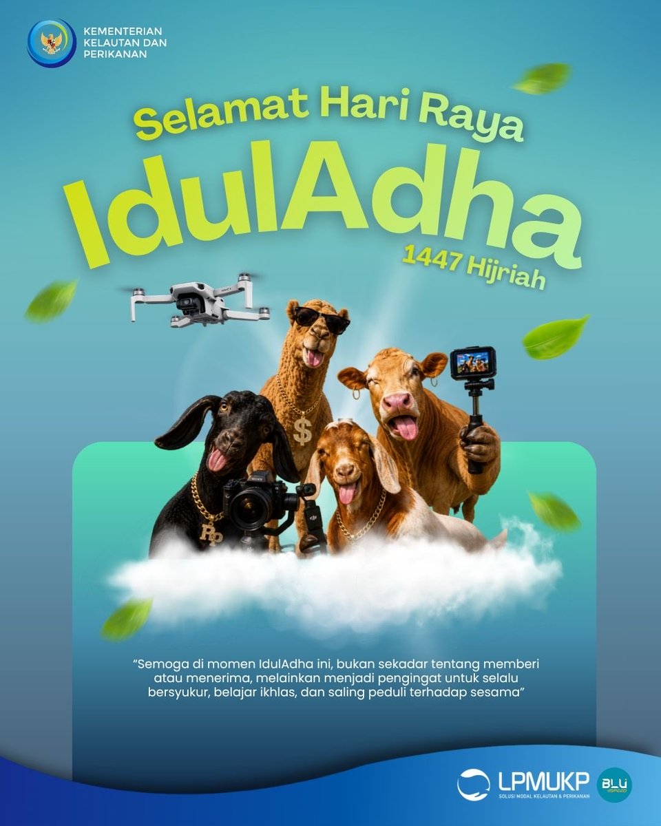 lpmukpgoid's tweet photo. Selamat Hari Raya IdulAdha 1447 H / 2026 M✨

IdulAdha mengajarkan kita bukan hanya tentang pengorbanan dan kepedulian, tetapi juga pentingnya gotong royong dalam menumbuhkan rasa kebersamaan dan mempererat tali persaudaraan.🤍

#iduladha #lpmukpgoid #2026kkpgrowstronger https://t.co/SRYPvBtllD