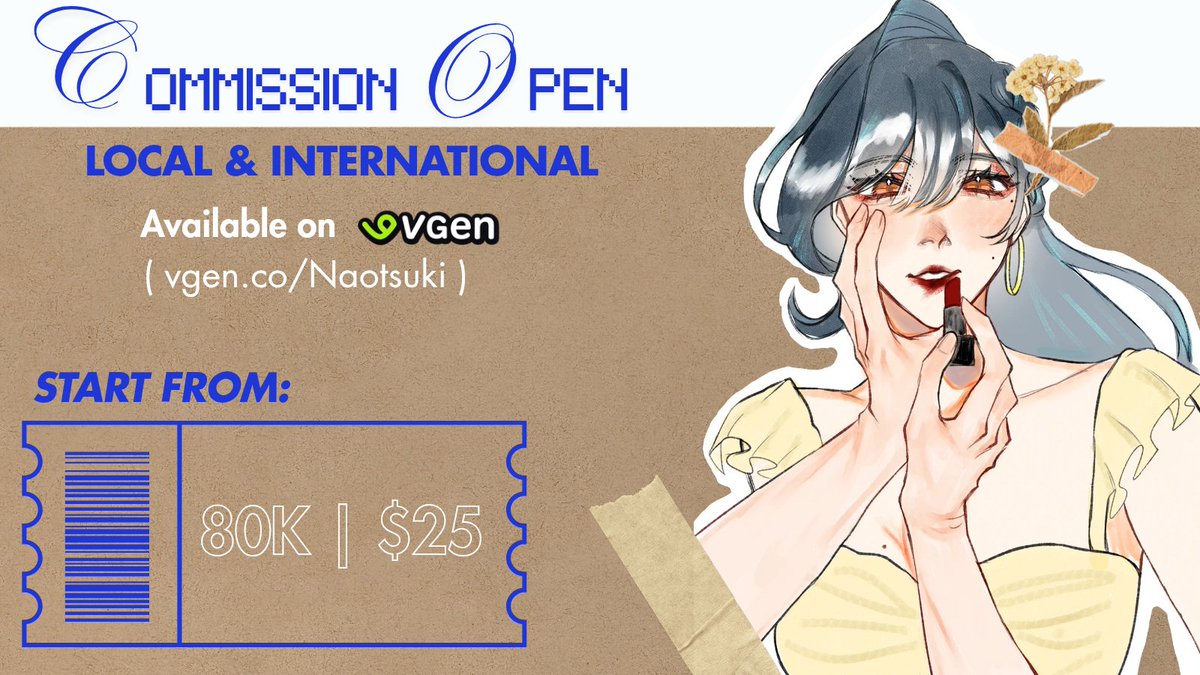 027ynrn's tweet photo. RTs &amp; Likes are much appreciated! 

🎨 COMMISSIONS ARE OPEN! 🎨

Slots are available! Swipe to see the current price list &amp; sample. 

📬 Order via: DM or VGen

#commissionopen #opencommission #artidn #VGenComm https://t.co/kY6bxF0tuP
