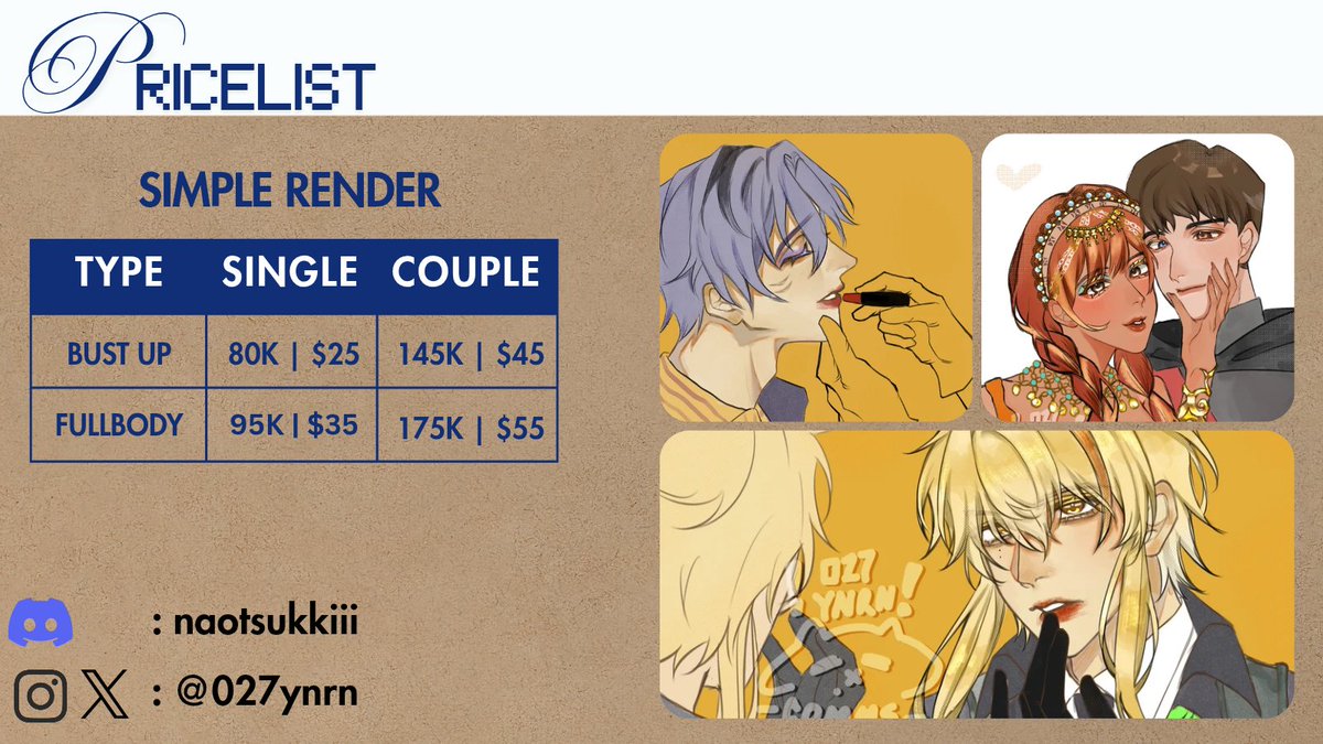 027ynrn's tweet photo. RTs &amp; Likes are much appreciated! 

🎨 COMMISSIONS ARE OPEN! 🎨

Slots are available! Swipe to see the current price list &amp; sample. 

📬 Order via: DM or VGen

#commissionopen #opencommission #artidn #VGenComm https://t.co/kY6bxF0tuP