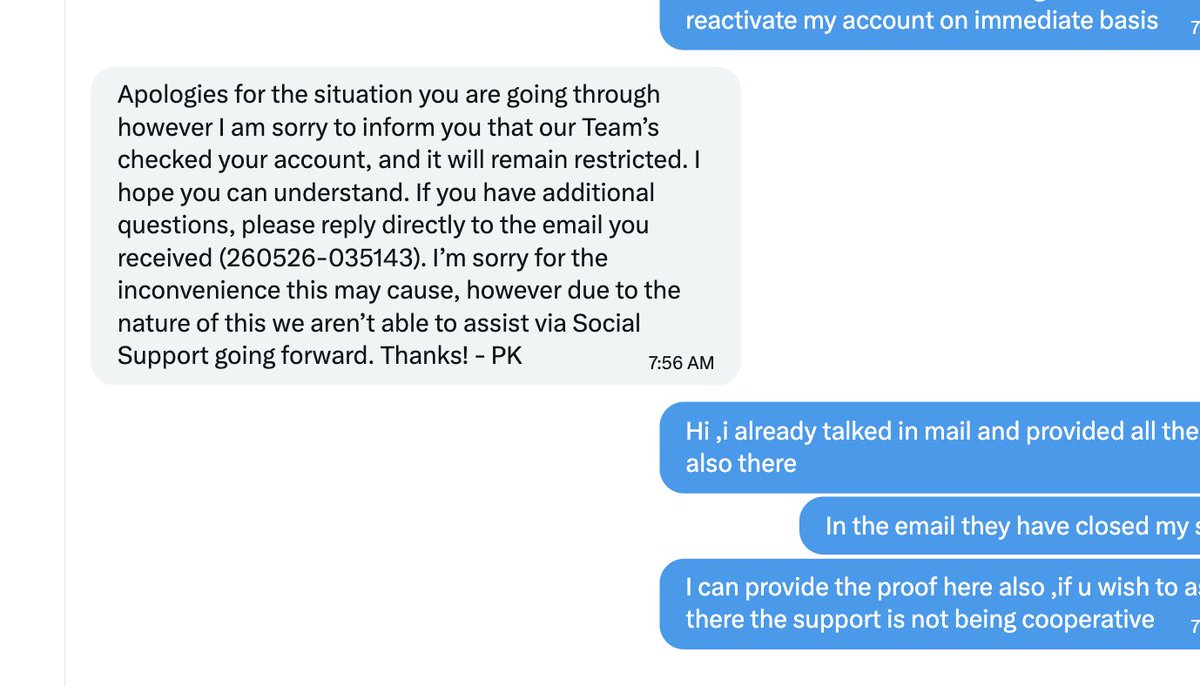 Quantitit's tweet photo. This is what @LinkedInHelp @LinkedIn
told me after I already submitted all my professional proof by email to their associate consultant. Instead of giving a proper human review, they gave me the same closed-loop response saying my account will remain restricted and that social support can’t assist further. Basically, LinkedIn support asks users to DM publicly to look active then gives the same generic reply and asks to communicate in email , but the issue goes nowhere, the appeal gets rejected without proper explanation, and genuine professionals are left unable to share their own profile with clients. This is unfair, frustrating, and damaging to my work. I need a real escalation, not copy-paste replies.   As u can see i have already shared all my identity and experience records with them already still they have rejected my claim ,Imagine if someone by mistake isn't able to provide it , no point of imagining as we will be in same state anyways regardless or evidence being present or not . #LinkedInHelp #LinkedInSupport #LinkedInRestricted #FalseRestriction #AccountRestriction #LinkedInAppeal #CustomerSupportFail #PlatformAccountability #DigitalRights #LinkedInIndia #TechSupportFail #ProfessionalNetwork #AccountRecovery #SocialMediaSupport #noaccountability