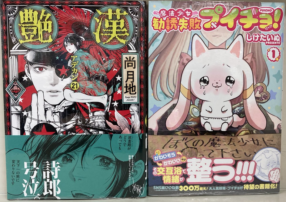animatekumamoto's tweet photo. 【書籍入荷情報】

・アークナイツ:エンドフィールド 
コミックアンソロジー(1)
・艶漢(アデカン)(21)
・魔法少女勧誘失敗プイチョ!(1)

入荷いたしましたクマ✨

#アニ熊本入荷 https://t.co/wWer3pAoDs