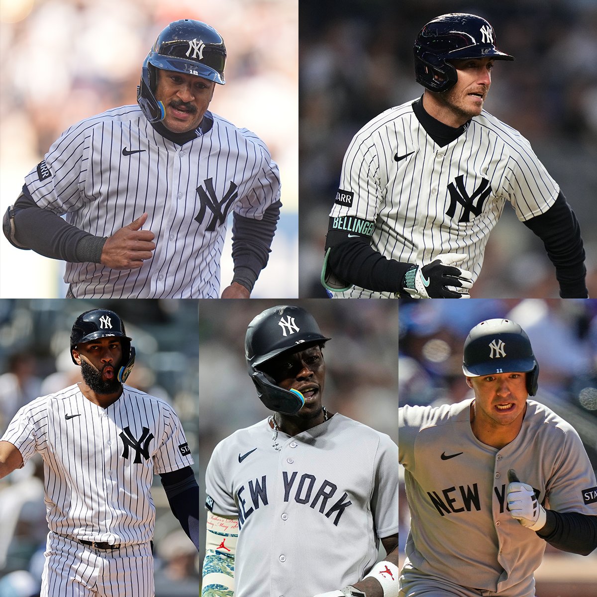FDSportsbook's tweet photo. 5 Yankees hit a home run on Dinger Tuesday 🔥

💣 Trent Grisham (+390)
💣 Cody Bellinger (+570)
💣 Amed Rosario x2 (+12500)
💣 Jazz Chisholm (+490)
💣 Anthony Volpe (+820)

#MLB | #RepBX https://t.co/Nw3msJmgKi