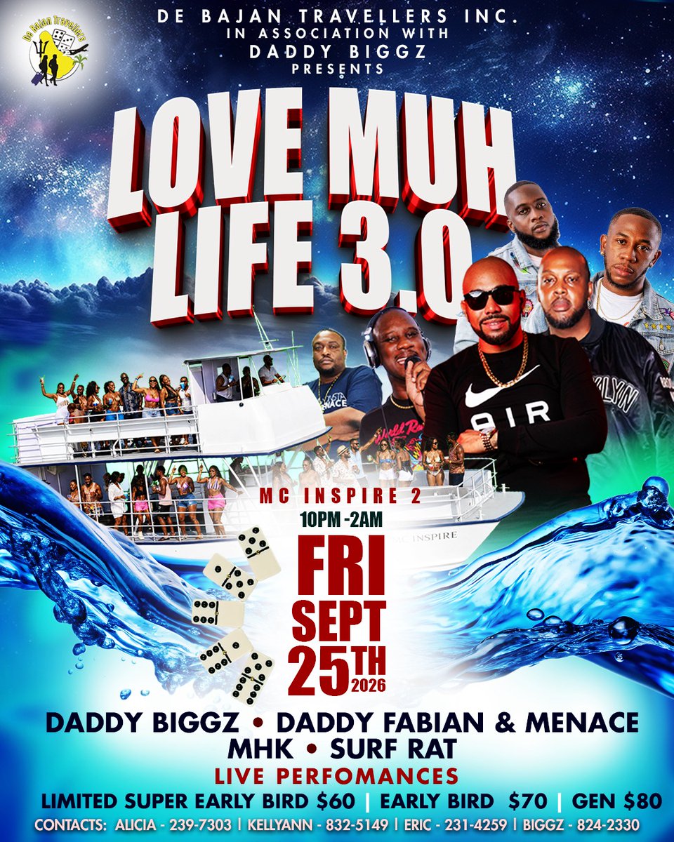 chezleyd's tweet photo. Pay &amp; get your $60BDS super early bird tickets them selling fast or you'll be next inline for the $70BDS early bird tickets, general tickets $80BDS get yours today peoples contact me asap!! https://t.co/NKCQN08n2Q