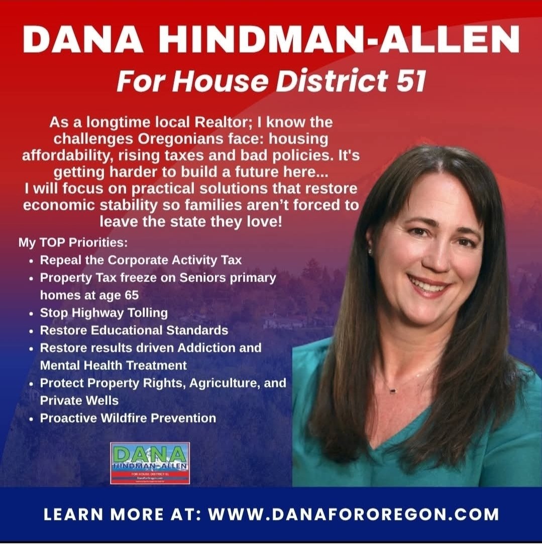 Dana Hindman-Allen for Oregon's House District 51 tweet media
