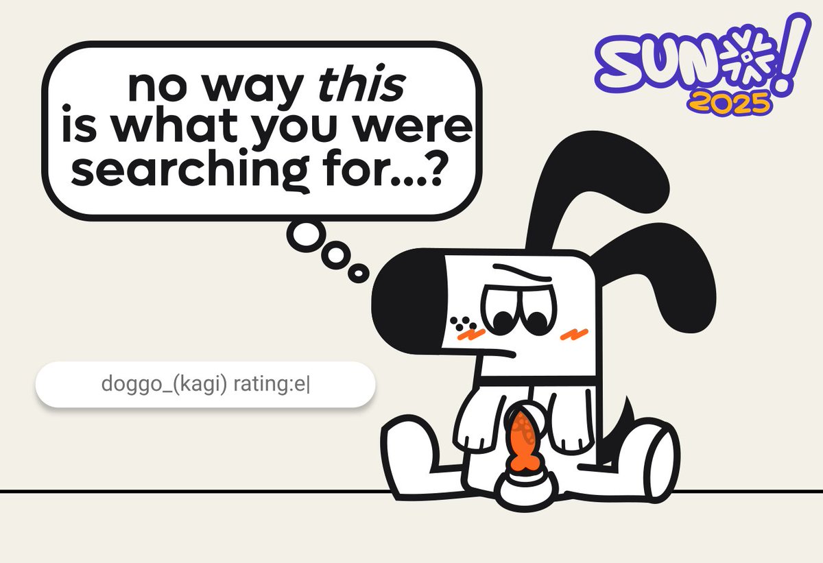 sunofureiku's tweet photo. have you heard? googling is so last decade. meet your new search pal~

(2025-04-08)
#nsfw #rule34 #r34 #kagi #kagisearch #doggo https://t.co/W0uAuCNrcT