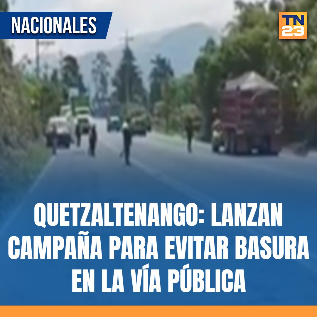 TN23NOTICIAS's tweet photo. #Quetzaltenango: #Lanzan #campaña para #evitar #basura en la #vía #pública ➡️ https://t.co/KBpi93DgkX https://t.co/kN7P9is7Ot