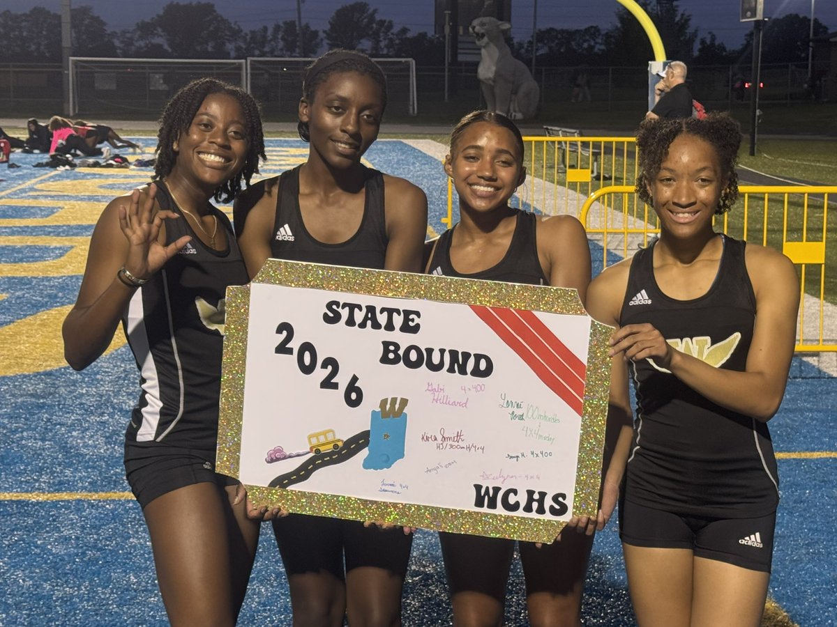 TrackWc's tweet photo. Another 4 tickets punched to 2026 IHSAA State Track and Field Championship!  Congrats to Porch, Smith, Durham, Hilliard and Porch!  Seasons best time!  Awesome!! https://t.co/gxw7NBVXiS