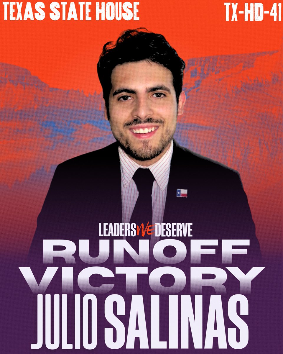 davidhogg111's tweet photo. Tonight, a 26-year-old progressive beat a wealthy, establishment-backed, Democrat-in-name-only candidate. Voters knew that they couldn’t trust a man who voted for Greg Abbott to stand up against MAGA and deliver for working families. Congratulations, @JulioForRGV!! https://t.co/qGkWtSIWvF