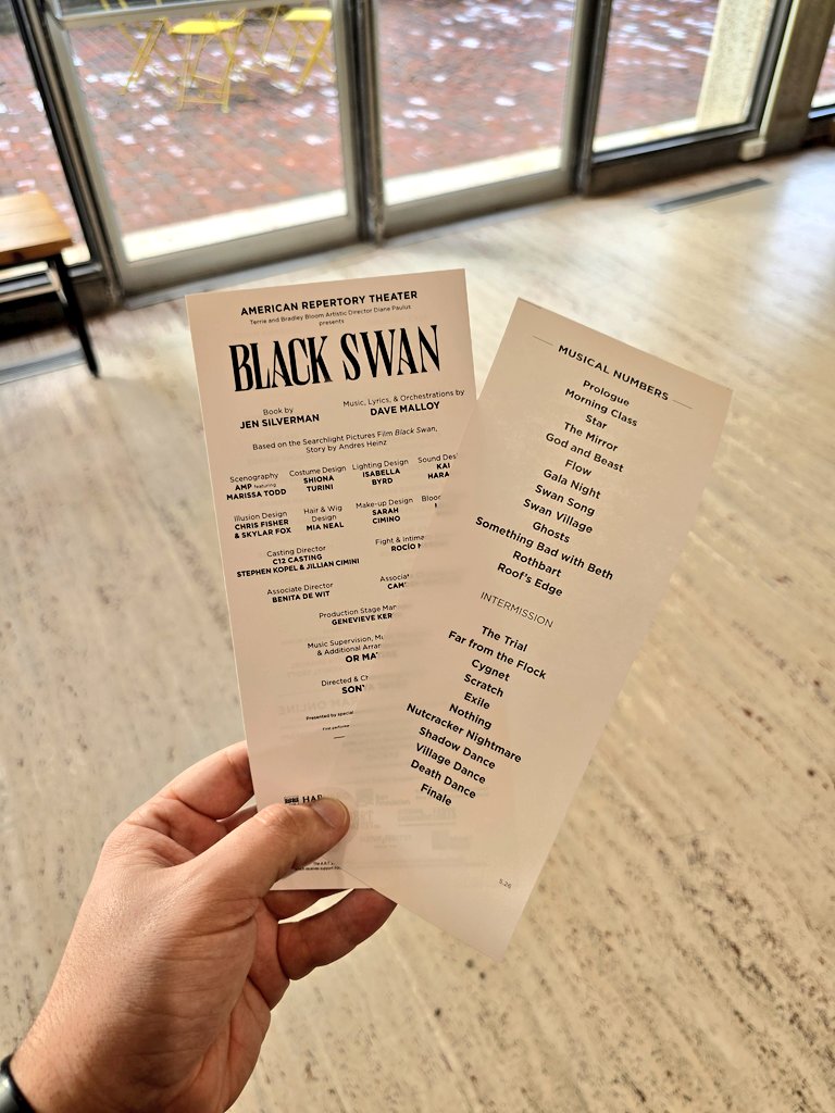 andrewnavs's tweet photo. Black Swan musical is nuts (also their first time fully running through the show and NO tech holds or stops!) https://t.co/ft9cO8lwVv