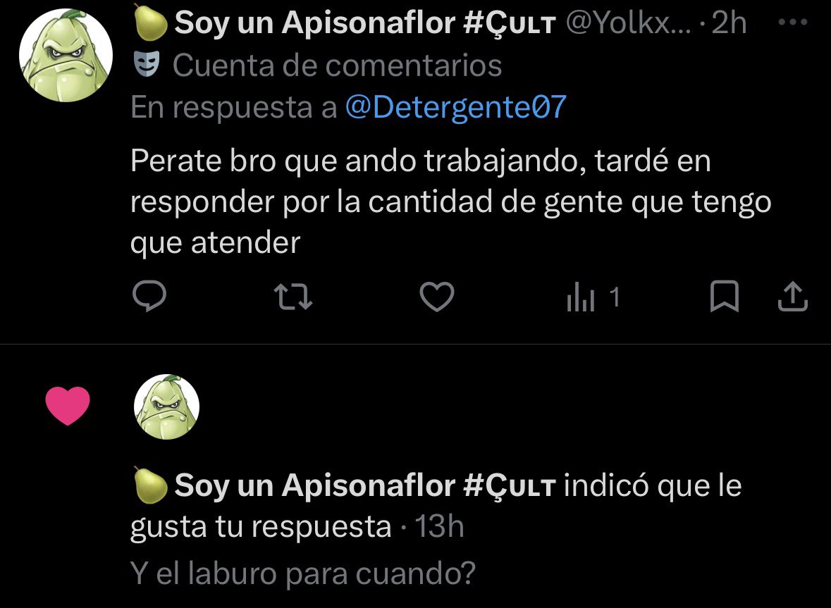 Detergente07's tweet photo. @Yolkxnn Recuerda que x notifica los likes jajaja https://t.co/qyRnfElh9c