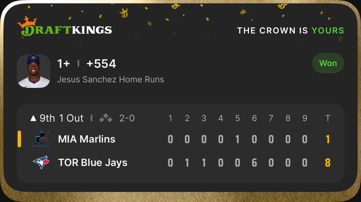 337picks's tweet photo. happy dinger Tuesday ☄️☄️☄️

Matt Olson x Jesus Sanchez +3425 homerun parlay &amp; straights ✅

Samuel Basallo +386 homerun straight ✅

catch more of my plays here in @337picks discord: https://t.co/0q0fwMSFCn

#mlb #sportsbettingx #gamblingx #draftkings #homerun #parlay #dingers https://t.co/oNSlzcvFtU