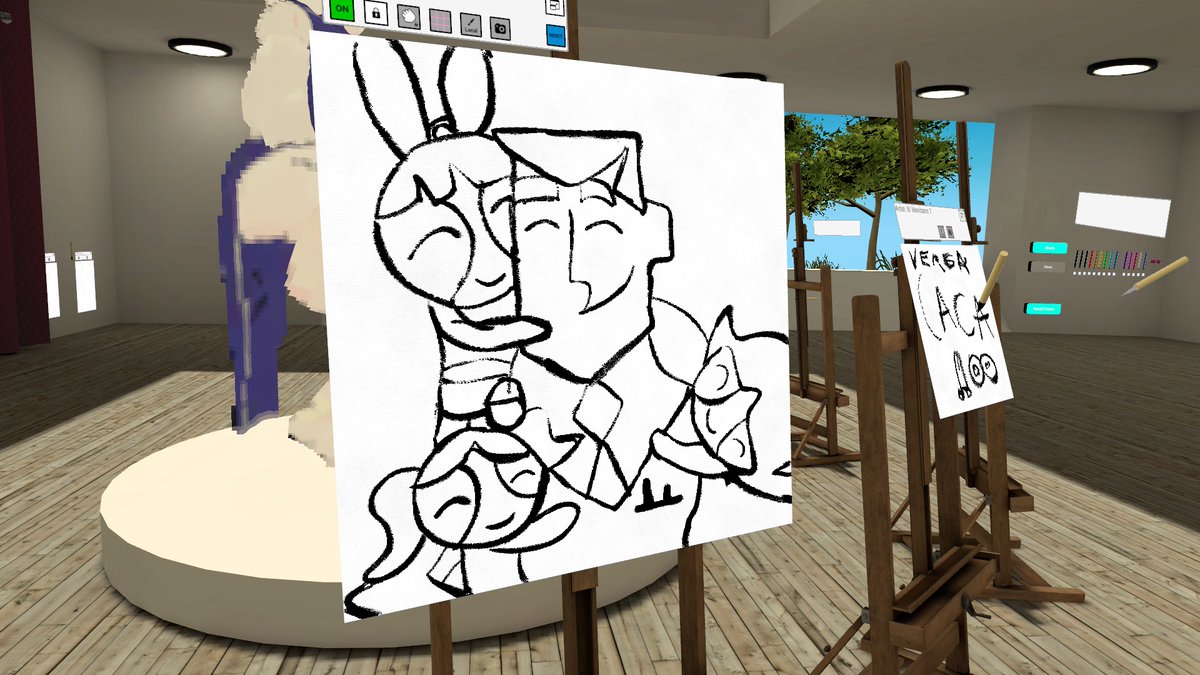 Effren18's tweet photo. Last few days ago during the night i was drawing the power puff girls with Professor Utonium hugs and for voice actor of Tom Kane R.I.P legend ๐ #tomkane #drawing #art #powerpuffgirls #professorutonium #VRC #VRChat https://t.co/ELz9vzarJt