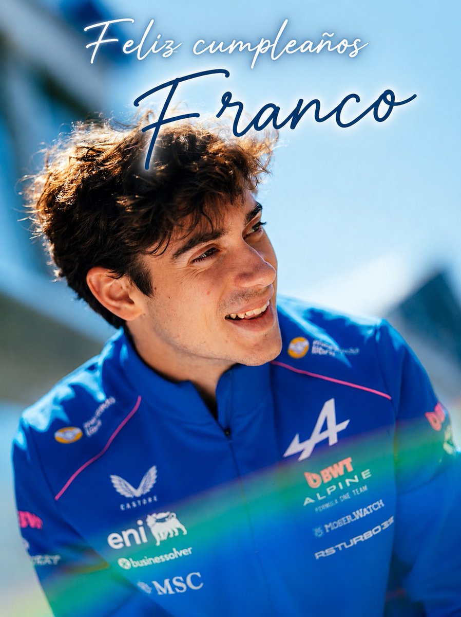 Sylvi2025's tweet photo. Feliz cumpleaños, Franco ✨🇦🇷
Que nunca te falten la ilusión de perseguir un sueño, la fuerza para superar cada desafío y el cariño de toda la gente que te acompaña día a día. Disfrutá mucho tu día y seguí brillando dentro y fuera de la pista. ❤️🇦🇷💙🤍💙
#FranClub43 
#FrancoDay https://t.co/PlB1cII5Dz