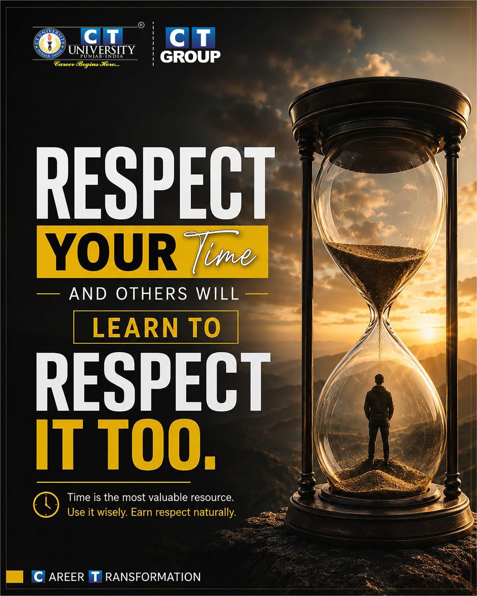 ctworldschool's tweet photo. ⏳ Time doesn’t wait for anyone — but when you respect your time deeply, the world learns to respect your value too. ✨ https://t.co/5tR3qAcAKA