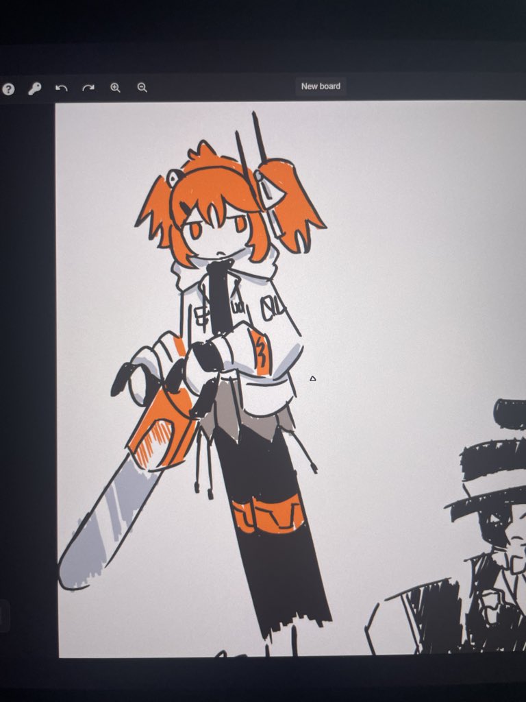 Brightlww's tweet photo. Should’ve do thinner line art 

 #足立レイ https://t.co/pWet90jZbX