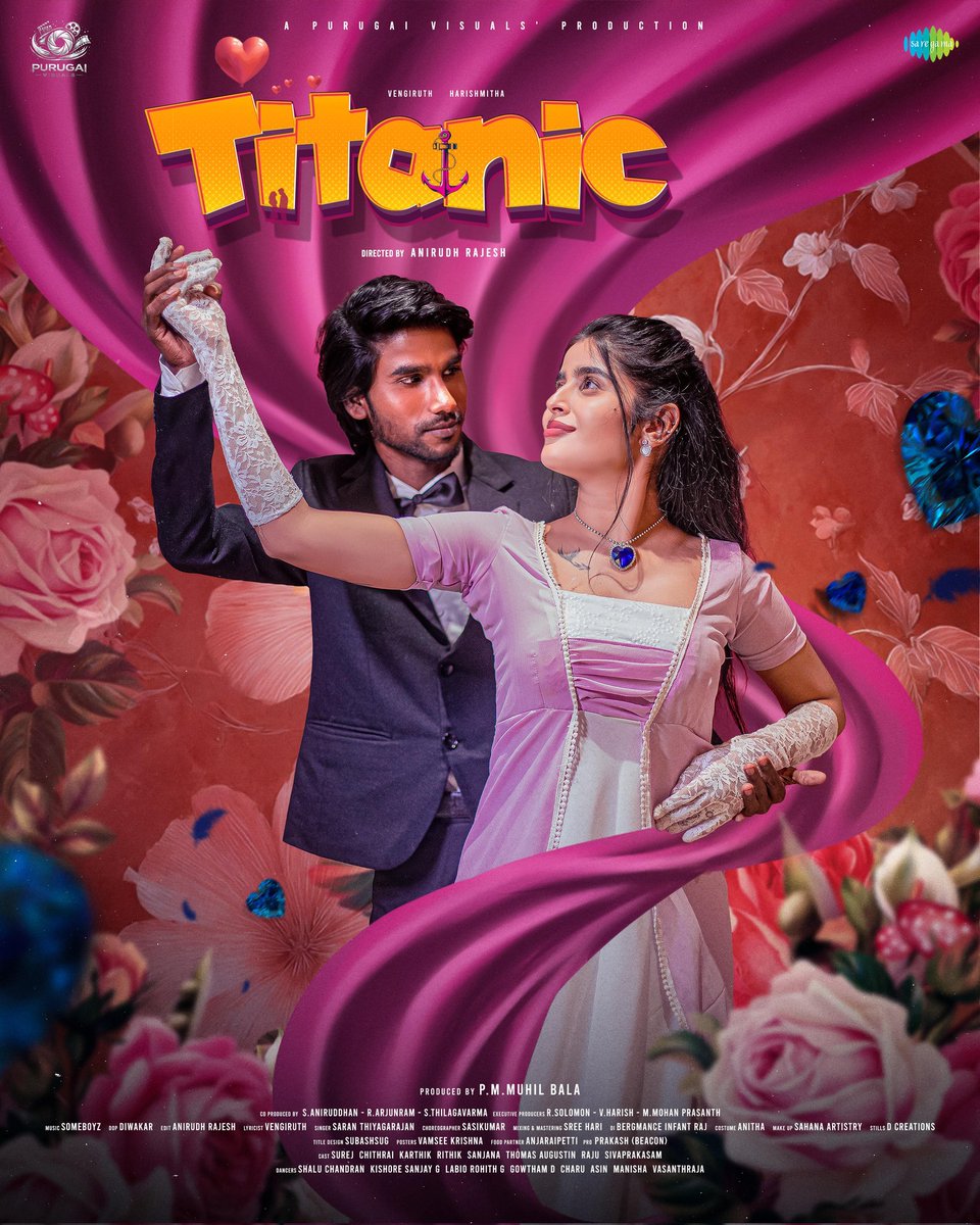 ithutamil's tweet photo. A beautiful romantic ride begins..#Titanic Music Video dropping this Friday!❤️🚢

🎶 #Someboyz
🎙️#SaranThiyagarajan 
✍️ #vengiruthsong

#HarishmithaRajasekar #Sreehari #Anirudhrajesh #Diwakar #Sasikumar #Bergmanceinfantraj #subashsugu #vamseekrishna @saregamasouth @Prakashonline_ https://t.co/A9fCgc6Dmh