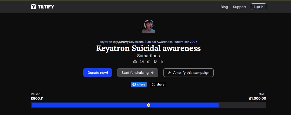 KEYATTRON's tweet photo. Last day of the charity stream starts today 6/6 

We are £200 away from £1000 goal <3 
If yall can donate and are stable it would mean a ton! 

Finishing the charity stream at 4pm UK time ❤️ 

( The time we started the charity stream 6 days ago ) 

Thank you all for the support ❤️