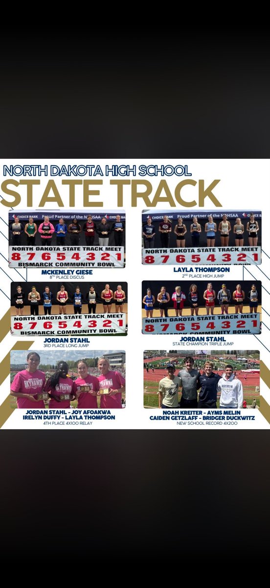 SkyhawksAD's tweet photo. It’s been a busy and productive month over at Shiloh Christian! Last Thursday, the baseball boys qualified for their second consecutive state tournament in a row, kicking off in Jamestown on Thursday. Our track athletes had a great showing at the state championships in Bismarck. https://t.co/kBoS2H2sBt
