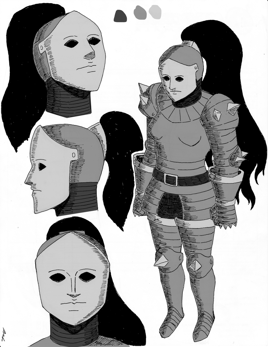 TanchoGt's tweet photo. Doncella de hierro grises  

#drawingpractice #illustration #イラスト #inkdrawing #Pencildrawing #characterdesign #sketch #dibujo #originalcharacter #OC https://t.co/4a8js9a7pS