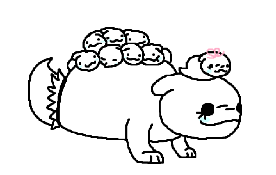 FoolishDisaster's tweet photo. more of this for some reason, me and my parthenogenesis clones https://t.co/rTREWqdheE