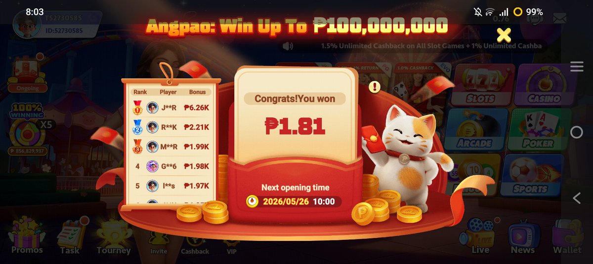 MyleneD130428's tweet photo. @PTGamingph 🆔️:52730585
#PTGamingAngpaoGiveaway
@RaetzRoze93054
@resyalyn1302 
@RenalynMBojos https://t.co/YnVfD0BUtx