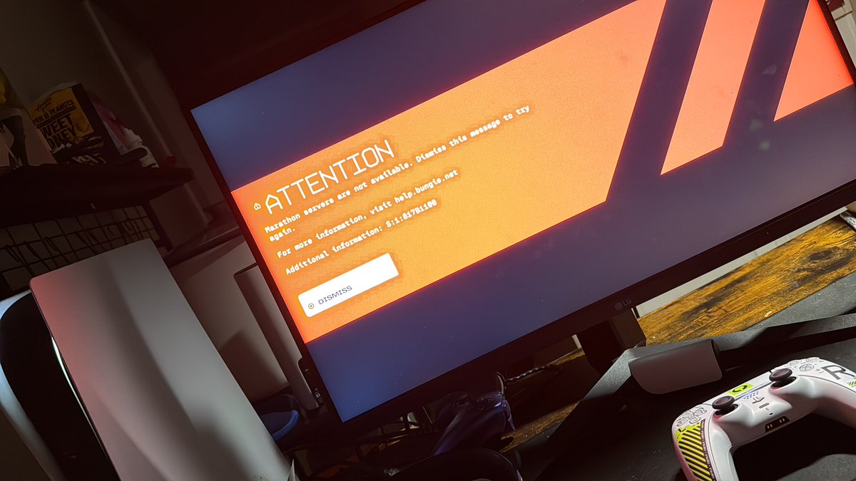spectreoptic's tweet photo. #Bungie what’s going on with the servers today? #Marathonthegame #Sony https://t.co/YyJwwIdmPM