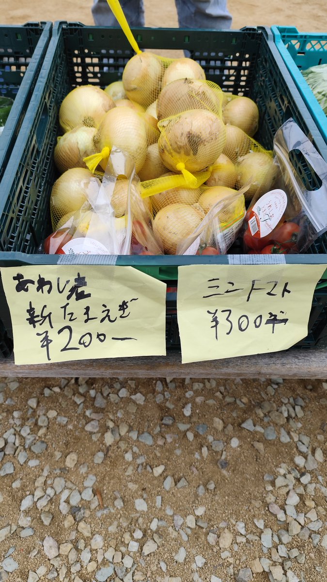 水曜恒例【アキチで朝市】 エキマエアキチの道路側で開催しています