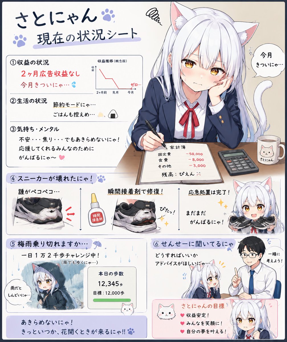 マジでどうしたもんかにゃ(T ^ T) 靴がベコペコだから修復したにゃ