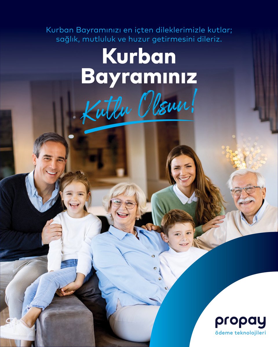 propaytr's tweet photo. Kurban Bayramınızı en içten dileklerimizle kutlar; sağlık, mutluluk ve huzur getirmesini dileriz.

Kurban Bayramınız Kutlu Olsun!
#propay #bayram https://t.co/IuKznunIEX