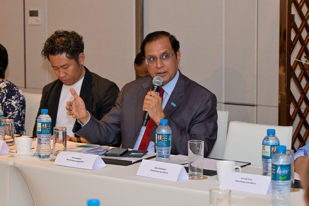 WHOTLS's tweet photo. (1/2) At a Philanthropy Asia Alliance roundtable in Timor-Leste, WHO, government, and partners discussed how stronger partnerships and shared investment can advance health and education priorities. https://t.co/Hdl7o6pGOt