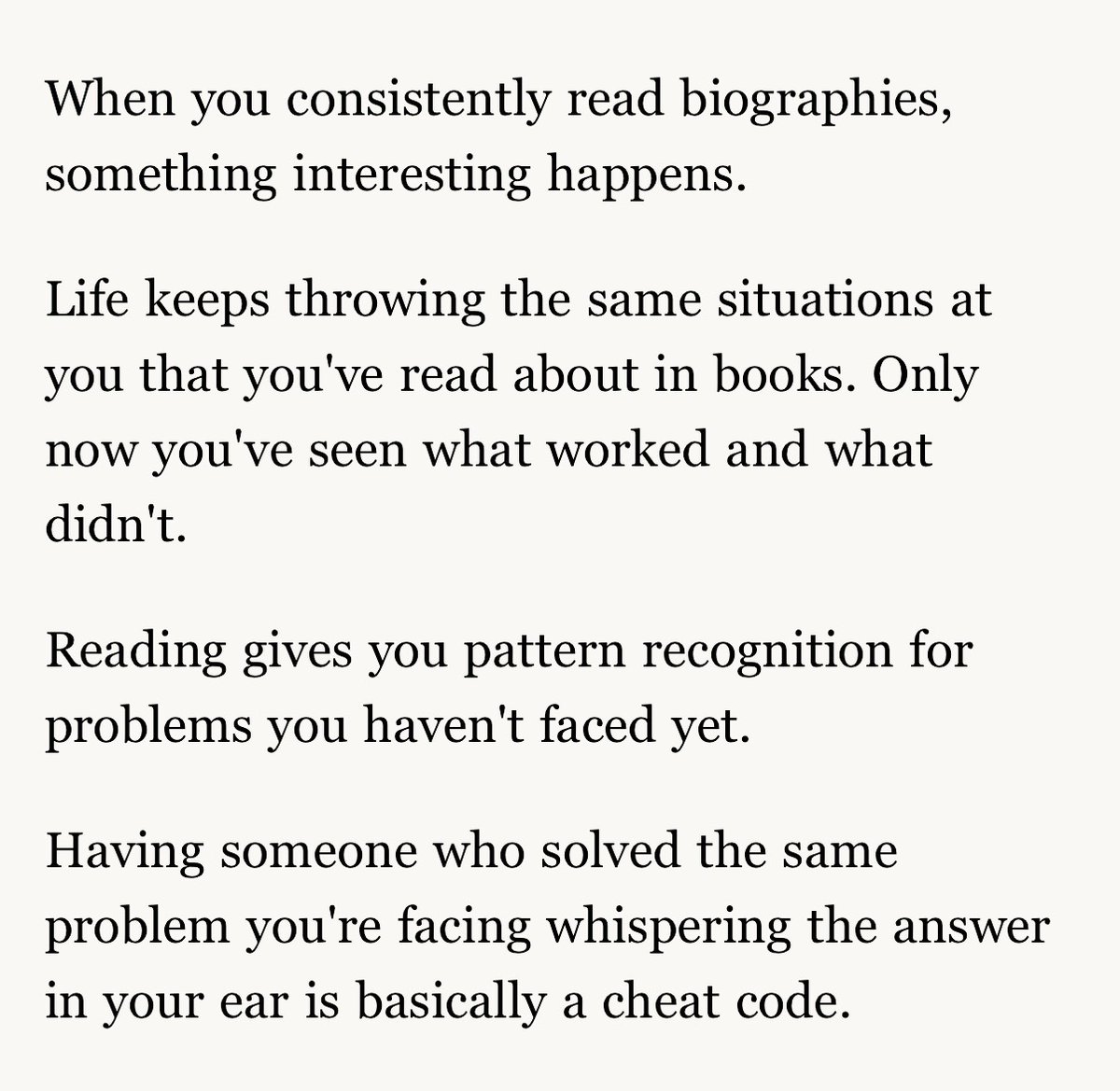 readswithravi's tweet photo. Shane Parrish on why we should read biographies: https://t.co/nHh6O0wQeK