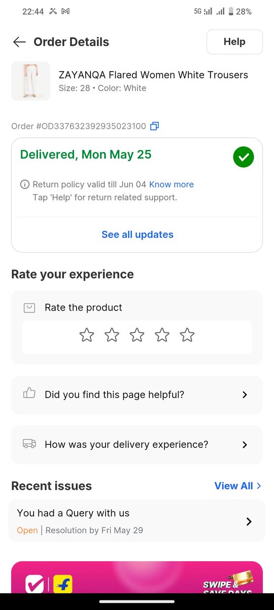 techelperhusain's tweet photo. Flipkart se 25 May ko 2 order aane the, mein available nahi tha to ek order reschedule ho gaya dusra delivered. Ab @Flipkart @flipkartsupport @FlipkartStories @ekartlogistics ye samjhao jab mein apne office address par tha hi nahi to deliver kaise hua ye shipment. #fraudflipkart https://t.co/rbvVJlMfTL