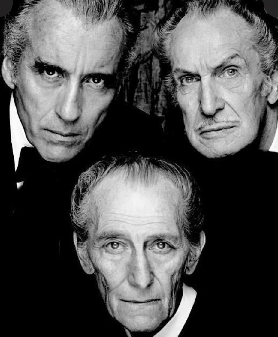 MadMonsterMag's tweet photo. Birthday Boy Besties!
Vincent Price May 27th 1911
Peter Cushing May 26th 1913
Christopher Lee May 27th 1922 https://t.co/5mJdS82sU2