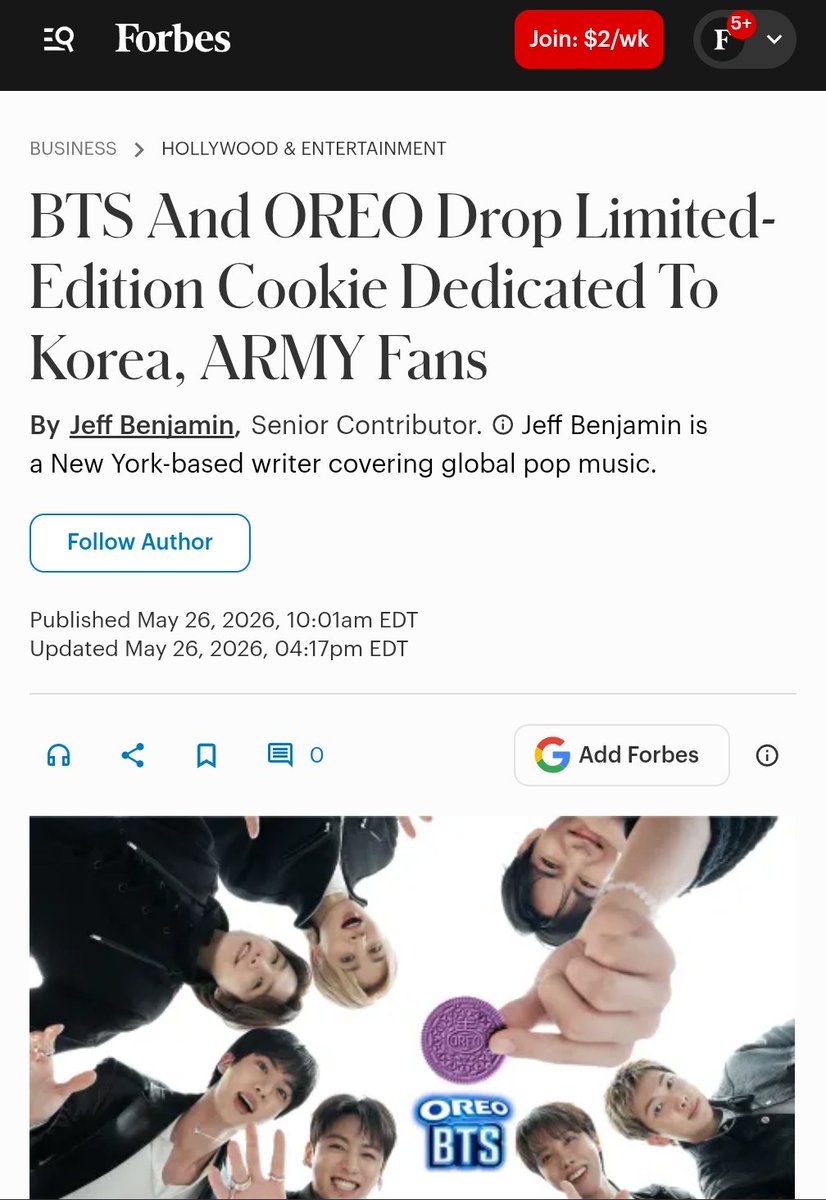 Lynmon7's tweet photo. BTS Oreos! https://t.co/E3Bdsz0hTv