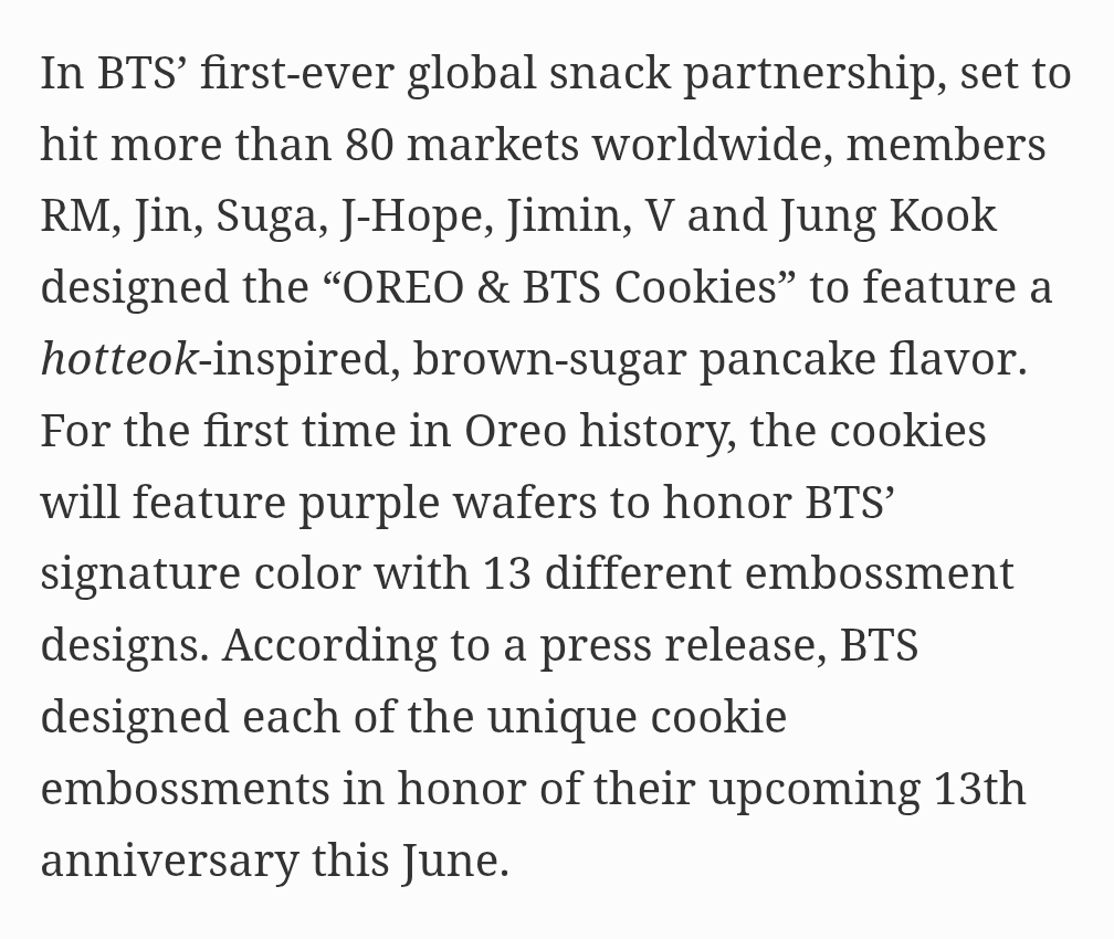 Lynmon7's tweet photo. BTS Oreos! https://t.co/E3Bdsz0hTv