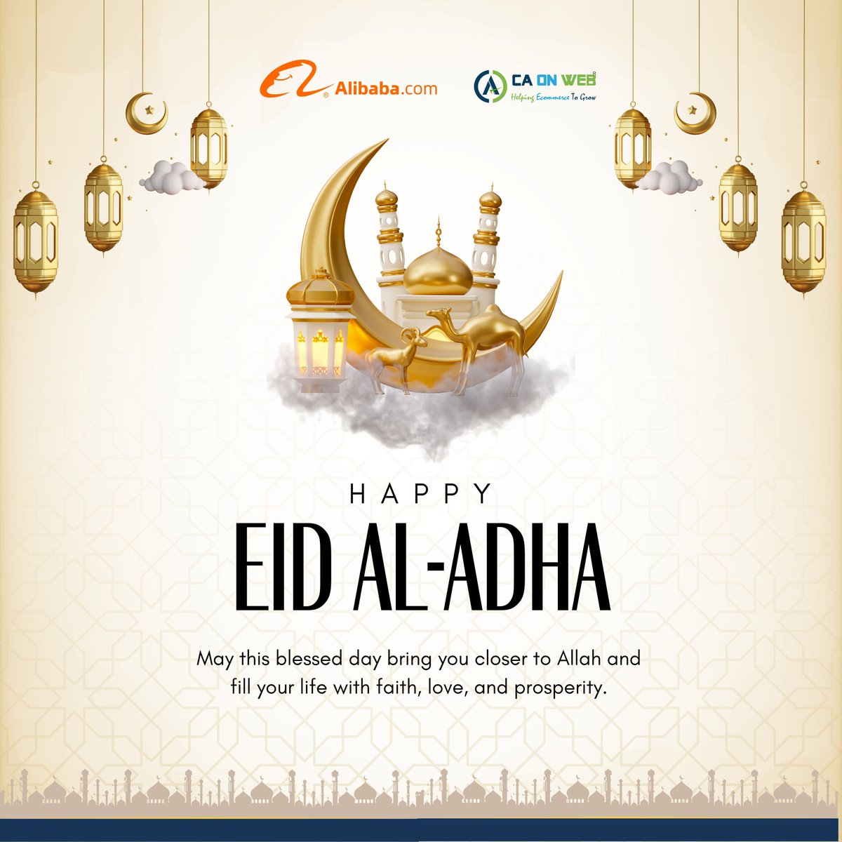Caonweb_co's tweet photo. Wishing peace, unity, and blessings to all observing Eid al-Adha around the world.

May this sacred occasion bring happiness, peace, and lots of blessings to you and your family.

#EidAlAdha #EidMubarak #CAONWEB #Alibaba #AlibabaPartner #SellOnAlibaba https://t.co/pJdKTX0ATI