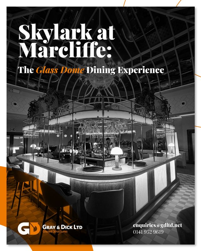 GrayAndDick's tweet photo. Gray &amp; Dick brings light, elegance, and innovation to Marcliffe Hotel with a stunning 9×9 m glass dome at the new Skylark Brasserie. 

Read our update to discover how architectural glazing transforms this five-star dining experience.

> https://t.co/Vt6fcEXLFx
> 0141 952 9619 https://t.co/BG7yrjlQkZ