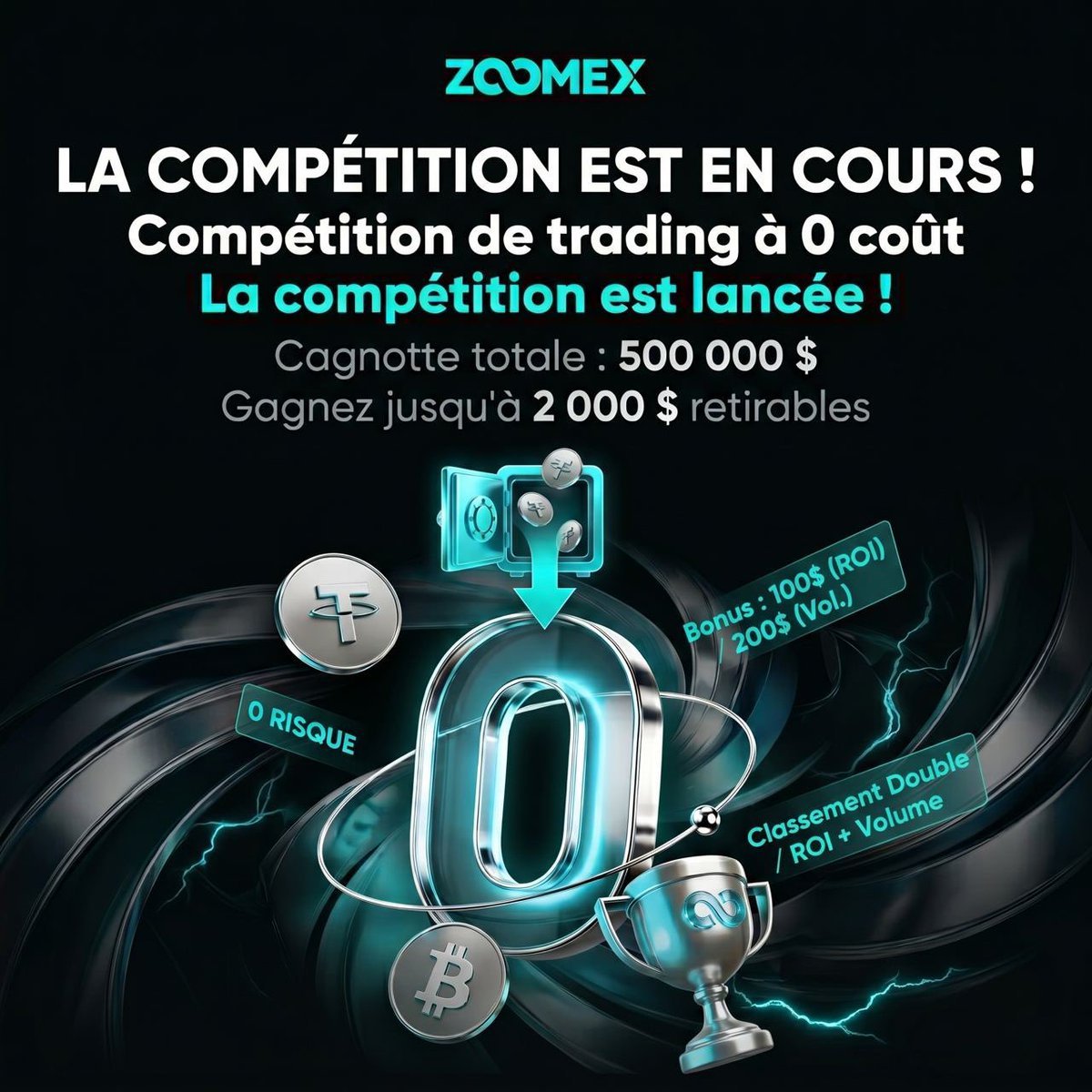 EmirMalte's tweet photo. C’est le moment de prouver vos pures compétences de trader ! 

Participez dans un environnement 100% équitable, juste et transparent (tout le monde démarre sur la même ligne). ⚖️

​🗓 Période : Du 19 mai 2026 (10:00 UTC) au 1er juin 2026 (10:00 UTC)

​Votre éligibilité a été confirmée et la plateforme a émis vos fonds d’essai. Vous participez à 0 coût, ce qui signifie un trading sans aucun risque pour votre propre argent ! 🛡

​💰 LES POINTS FORTS DE L'ÉVÉNEMENT :
​Fonds de participation : Bonus de 100 $ (ROI) et 200 $ (Volume)
​Classement double : Basé sur votre ROI + votre Volume de trading 🏅
​Cagnotte Globale : Les 10 meilleurs participants se partagent le tout ! 🏆
​📝 COMMENT PARTICIPER ?

Rendez-vous dans le Centre de tâches pour réclamer vos fonds d'essai.

Commencez à trader immédiatement et sans le moindre risque financier !

Grimpez dans le classement grâce à vos pures compétences de trader. 🔥

​(💡 Conseil de pro : gardez un œil sur le classement en temps réel, il est mis à jour toutes les 5 minutes !)

 La compétition a commencé,  entrez dès maintenant, imposez votre style et dominez le classement !

​👉 Trader maintenant : https://t.co/D9a9FBrpPW