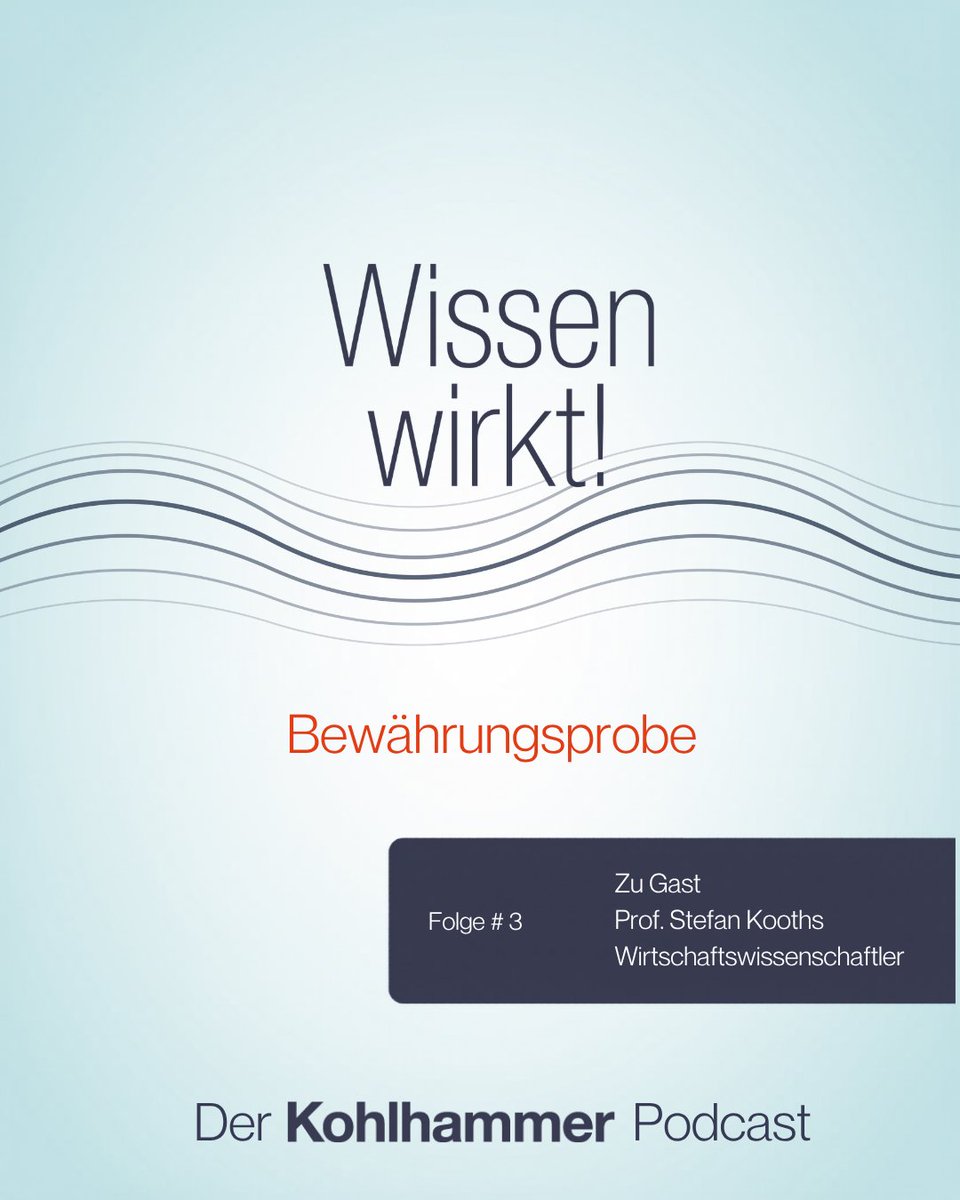 Kohlhammer's tweet photo. Folge #3 Die deutsche Wirtschaft im Sinkflug? Direktor des Kiel Institut für Weltwirtschaft, Prof. Stefan Kooths, spricht mit Herr von Weiler über die strukturellen Probleme der deutschen Wirtschaft. 🎧 https://t.co/Z7rHqrUfXm
