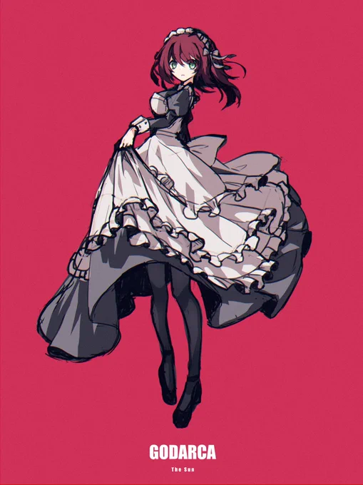 あった!ゴダ自陣女の子のメイド絵(過去絵)